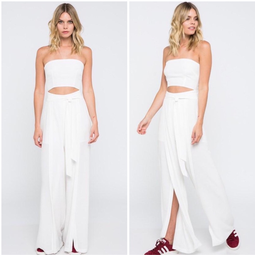 LAST ONE Skylar & Madison Strapless Jumpsuit - Picture 2 of 3